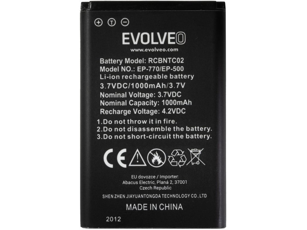 evolveo originalni baterie 1000 mah pro easyphone fp fs ep 770 771 ien543376