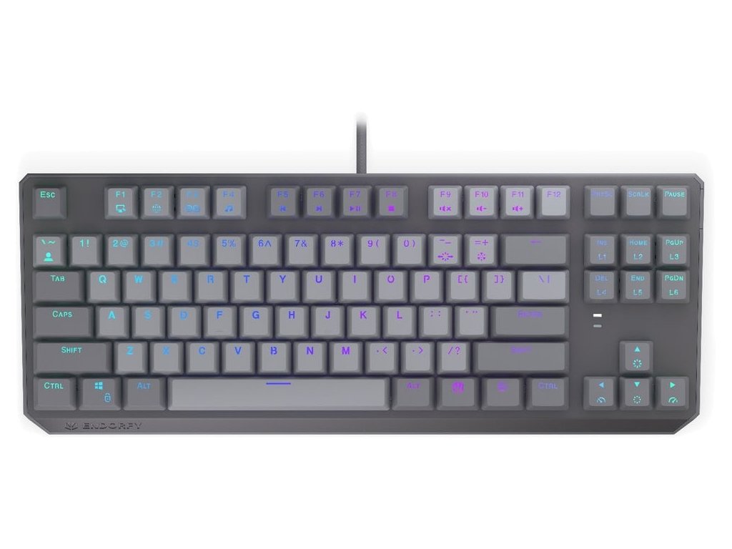 endorfy mechanicka klavesnice thock v2 tkl dratova argb red sw usb us layout ien564466