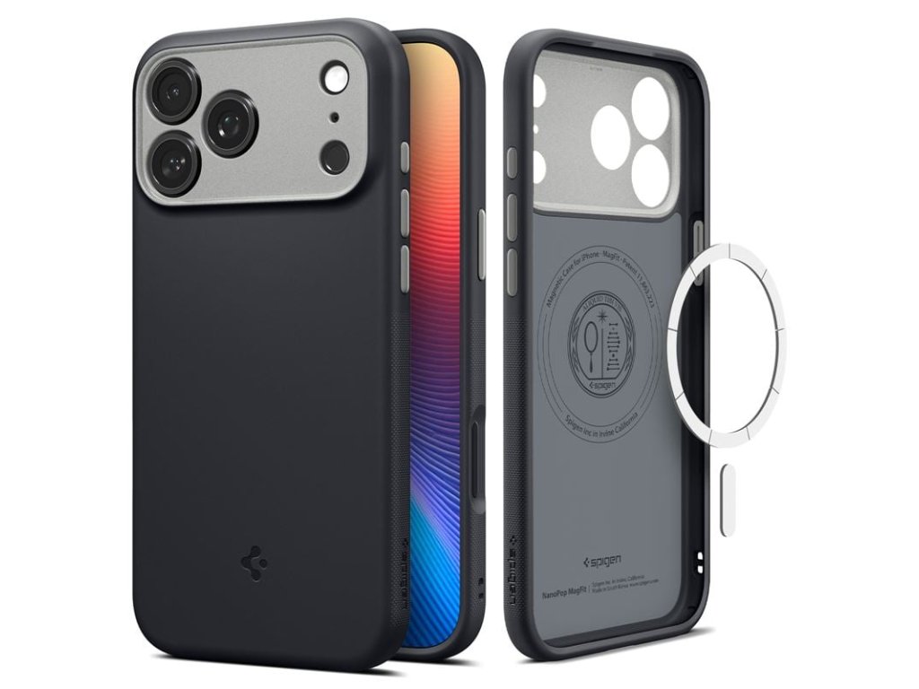spigen nano pop magsafe black sesame iphone 17 ien559195