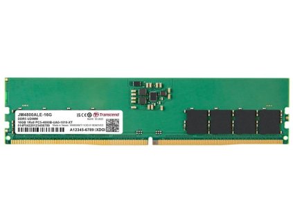 transcend 16gb ddr5 4800 u dimm jetram 1rx8 2gx8 cl40 1 1v ien471466