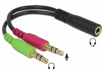 premiumcord adapter 4polovy jack3 5mm pro sluchatka a mikrofon ien535856