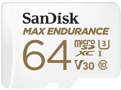 df sandisk max endurance microsdxc 64gb 100 mb s uhs i u3 class 10 adapter ien444086
