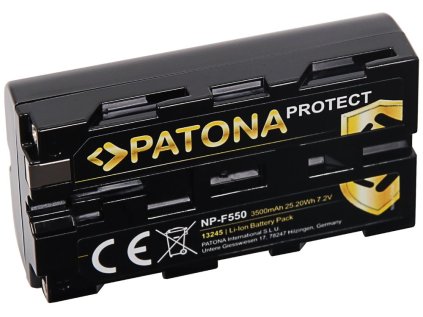 patona baterie pro digitalni kameru sony np f550 3500mah li ion 7 2v protect ien443805