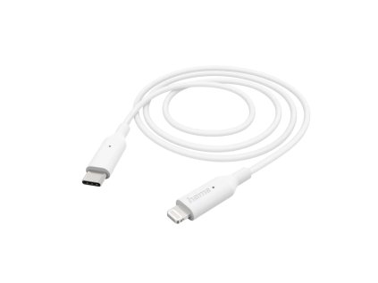 hama mfi usb c lightning kabel pro apple 1 m bila ien486376