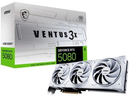 msi geforce rtx 5080 16g ventus 3x oc white ien537596
