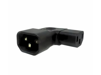 adapter uhlovy na stranu iec c13 female na iec c14 male napeti 230v max proud 10a ien572494