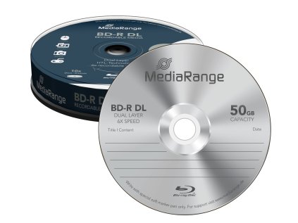 mediarange blu ray 50gb 6x 10pack ien184311