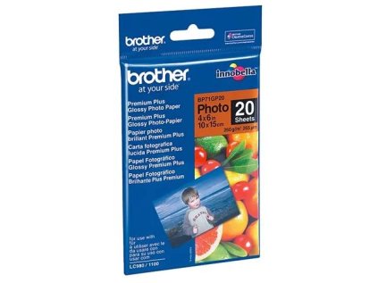 brother bp71gp20 fotopapir 10x15cm leskly 20 listu 260g ien283897