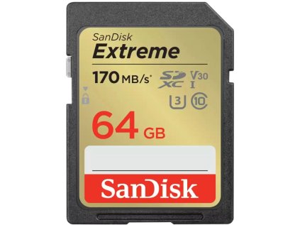 sandisk extreme sdxc 64gb 170mb s uhs i u3 class 10 ien444101