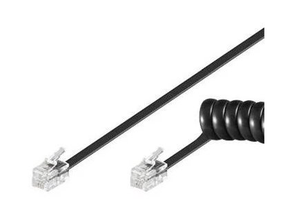 premiumcord kabel telefonni sluchatkovy krouceny 4 zily 4m cerny ien352170