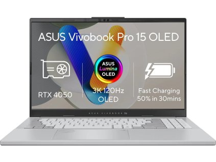 asus vivobook pro 15 oled n6506cu oled013x cool silver kovovy ien550791