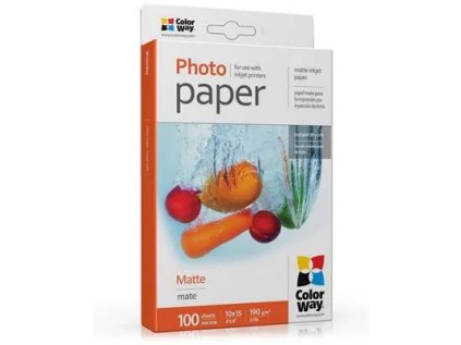 colorway fotopapir matny 190g m2 10x15 100 ks ien260489
