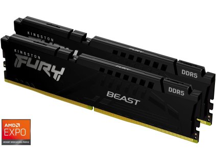 kingston fury beast dimm ddr5 32gb 6000mhz cl36 cerna amd expo kit 2x16gb ien529813