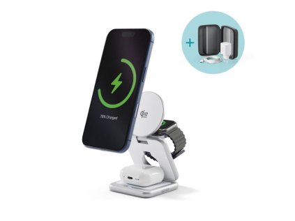 epico ultrabase qi2 25w 3in1 fold metal mag wireless charging stand ef60 stribrna ien573715