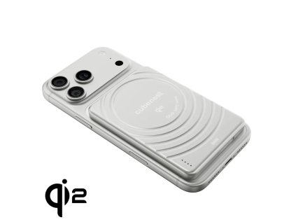 cubenest magneticka bezdratova powerbanka slimdual 5000 mah s1b3d stribrna ig574114