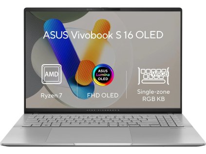 asus vivobook s 16 oled m5606ka oled063w cool silver celokovovy ien551520
