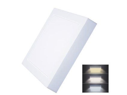 solight led mini panel cct prisazeny 18w 1530lm 3000k 4000k 6000k ctvercovy ien473103