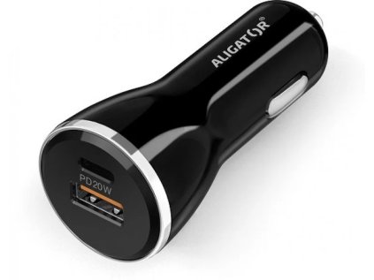 chytra nabijecka do auta aligator power delivery 20w usb c usb a ien382351