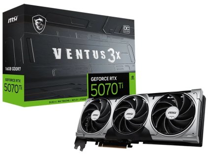 msi geforce rtx 5070 ti 16g ventus 3x oc ien541008