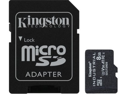 kingston microsdhc 8gb industrial sd adapter ien390911