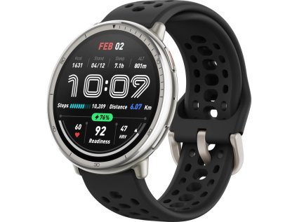 amazfit active 2 silikonovy naramek cerna ien541460