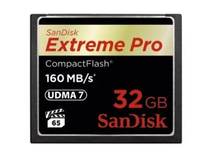 sandisk extreme pro compactflash 32gb 160mb s vpg 65 udma 7 ien189863