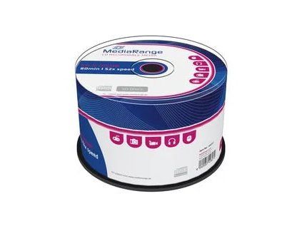 cd r mediarange 700mb 52x spindl 50pack ien247094