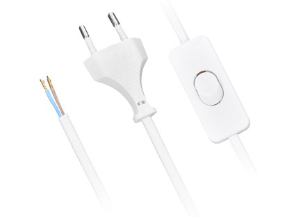 solight flexo kabel 2m 2 x 0 75mm2 bila plocha vypinac ien473269