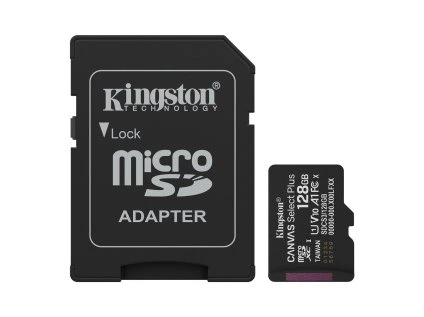 kingston microsdxc 128gb canvas select plus sd adapter ien557368