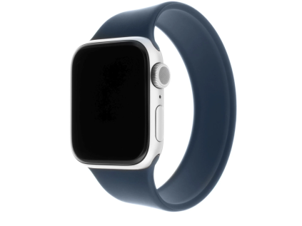 elasticky silikonovy reminek fixed silicone strap pro apple watch 38 40 41mm velikost l modry ien433992