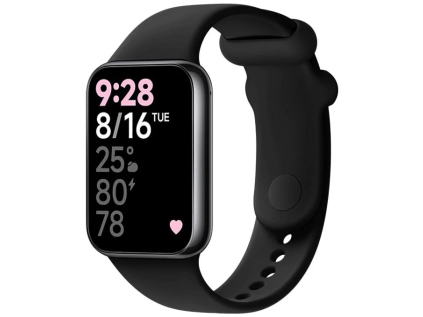 silikonovy reminek fixed silicone strap pro xiaomi smart band 8 pro cerny ien529848