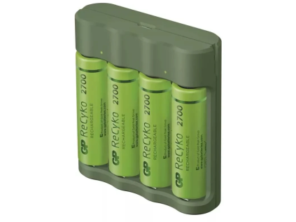 nabijecka baterii gp everyday b421 4 aa recyko 2700 usb ien365517