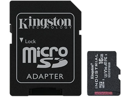 kingston microsdhc 16gb industrial sd adapter ien405515