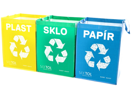 sixtol tasky na trideny odpad sort easy 3 basic 30x30x40 cm 3 x 36 l 3 ks ien437540