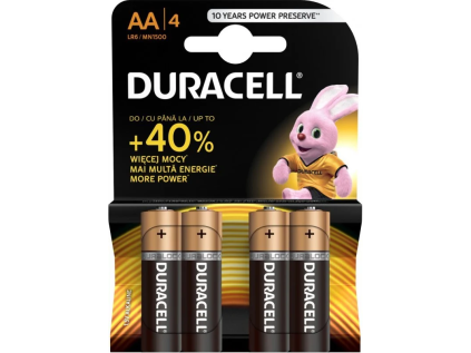 duracell basic alkalicka baterie 4 ks aa ien454330