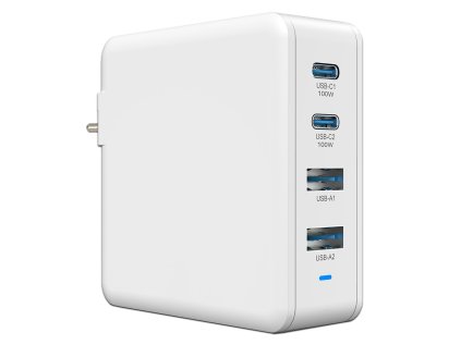 Viking nabíječka USB GaN 100W, podpora PD3.0 a QC4+, bílá