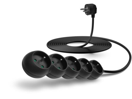 connect it prodluzovaci kabel 230 v 5 zasuvek 5m bez vypinace cerny ien443421