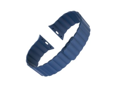 silikonovy reminek fixed magnetic strap s magnetickym zapinanim pro apple watch 38 mm 40 mm modry ien385968