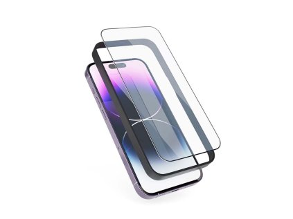 Epico Edge to Edge Glass - 2 pack with installation frame iPhone 15 Pro