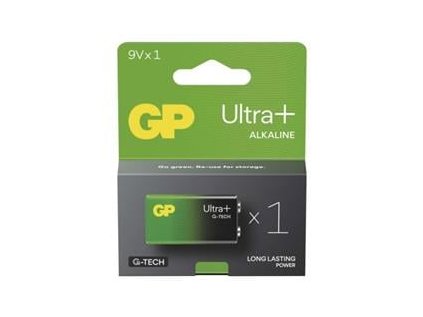 GP alkalická baterie ULTRA PLUS 9V (6LR61) 1Ks