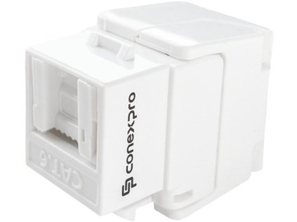 Conexpro beznástrojový keystone UTP, CAT6, bílý