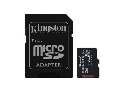 Kingston microSDHC 32GB Industrial + SD adaptér