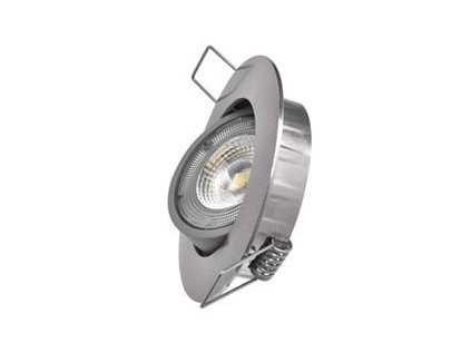 led bodove svitidlo simmi stribrne kruh 5w neutr bila ig431489