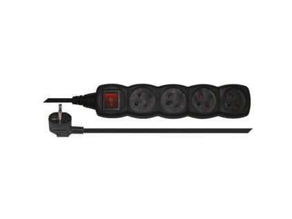 emos prodluzovaci kabel s vypinacem 4 zasuvky 3m cerny ien295941