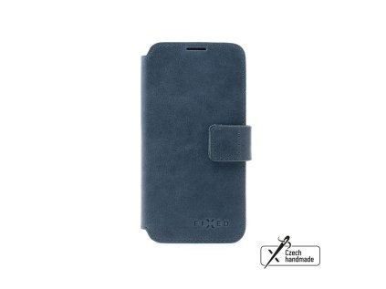 kozene pouzdro typu kniha fixed profit pro apple iphone 14 modre ien442352