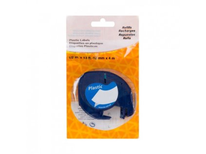 printline kompatibilni paska s dymo 59424 12mm 4m cerny tisk cerveny p letratag plast ien296525