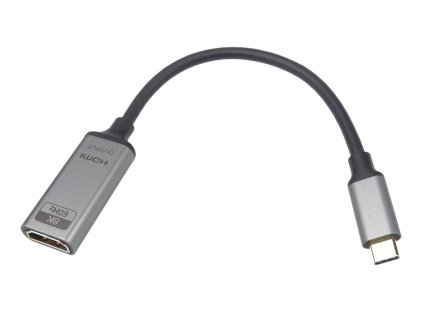 premiumcord adapter usb c na hdmi rozliseni obrazu 8k 60hz 4k 144hz aluminium 20cm ien520361