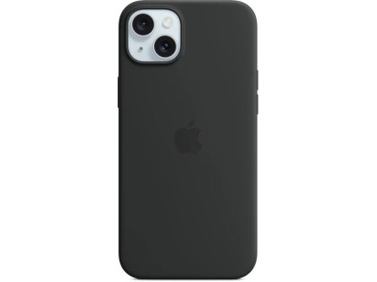 apple iphone 15 plus silicone case s magsafe black ien502012