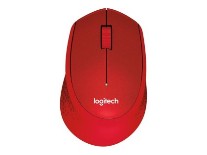 logitech wireless m330 silent plus cervena ien254108