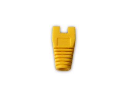 datacom navlek pro plug rj45 s vyrezem zluty ien101015